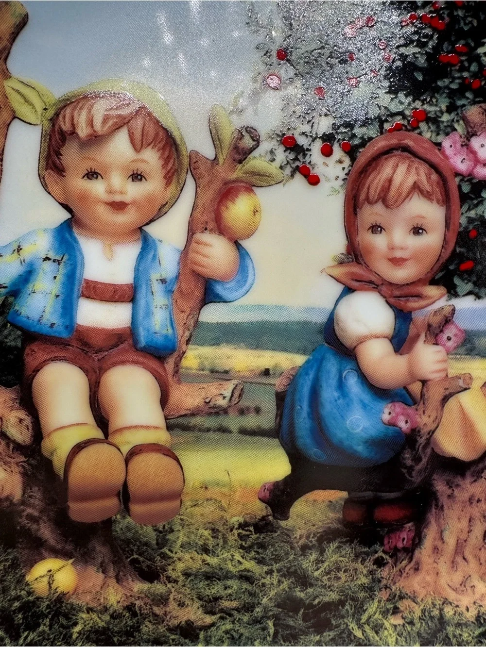 Hummel Apple Tree Boy And Girl Hummel Collector Plate Danbury Mint